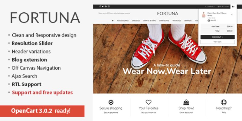 Fortuna – Elegant and responsive OpenCart theme