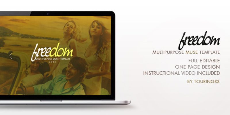 Freedom Multipurpose One Page Muse Theme