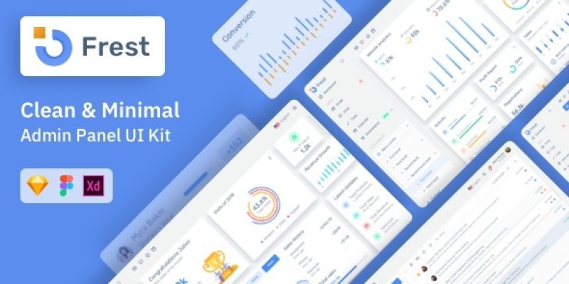 Frest – Admin Dashboard & UI Kit Sketch Template