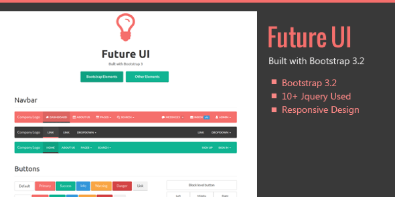 Future UI – Bootstrap 3 Skin
