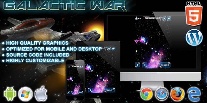 Galactic War – HTML5 Game