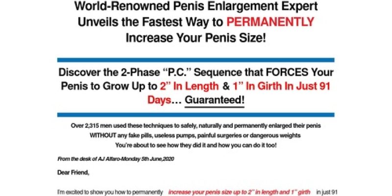 Get a Larger Penis with PEMethod – The #1 Rated Penis Exercise Program
