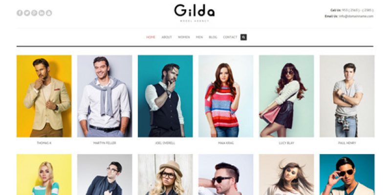Gilda – Model Agency WordPress CMS Theme