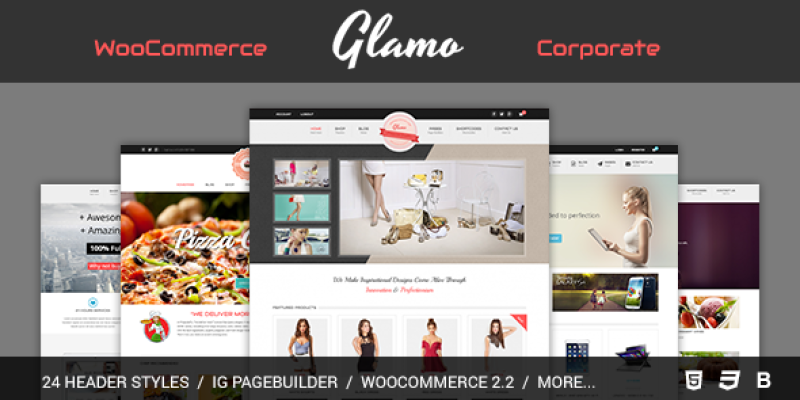 Glamo – Responsive WordPress Ecommerce Theme
