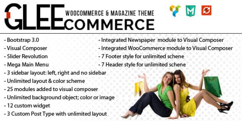 GleeCommerce – Multiconcept Woo and Magazine Theme