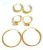 GOLD SHINE Attractive Stylish Round Shape Earring Combo For Women Girl.