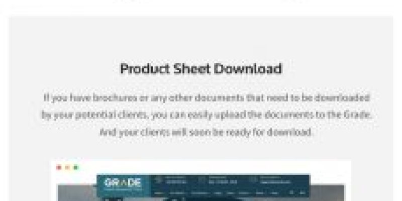Grade – Engineering, Manufacturing & Industrial Product Showcase WP Theme