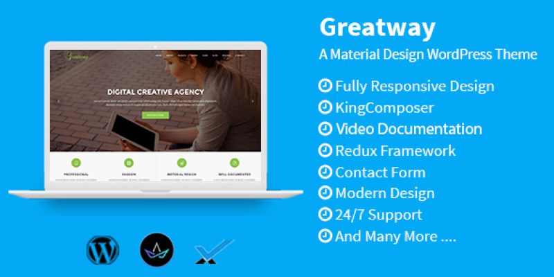 Greatway – Material Design WordPress Theme
