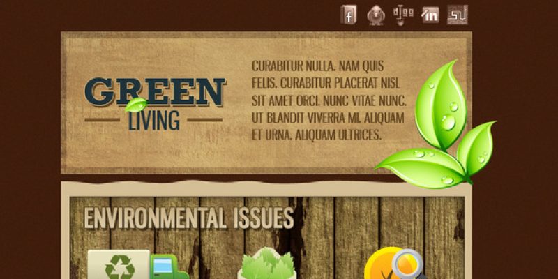 Green Environment HTML Email Template (3 Themes)