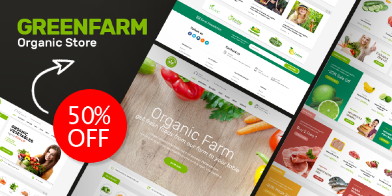 Greenfarm – Organic & Food Prestashop Theme