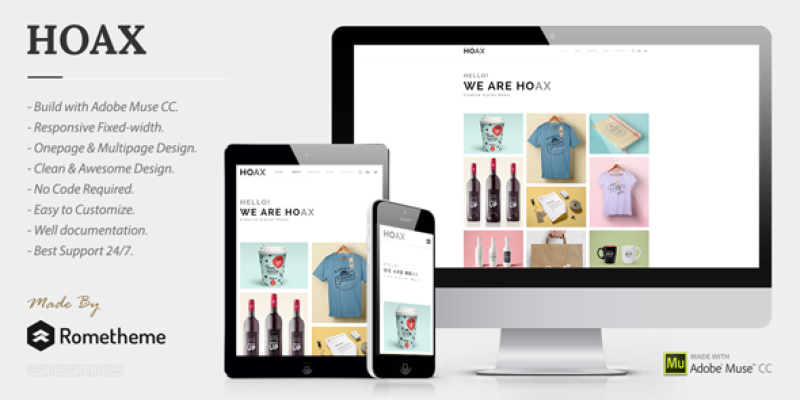 HOAX – Creative Multipurpose Muse Template