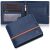 HORNBULL Denial Navy Leather Wallet for Men | Wallets Men with RFID Blocking | Mens Wallet