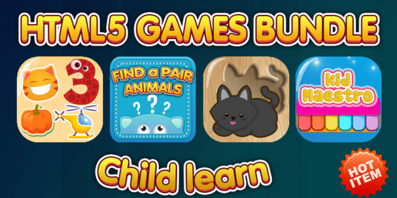 HTML5 Children Games Bundle