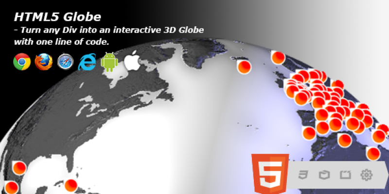 HTML5 Globe – Interactive 3D Earth