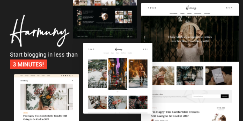 Harmuny – Modern WordPress Blog Theme