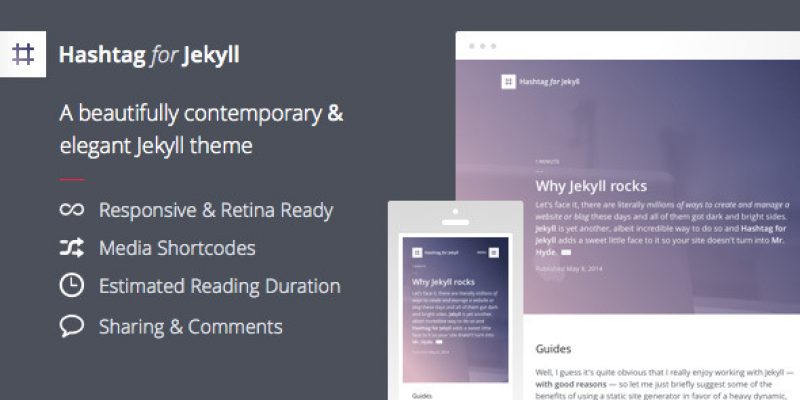 Hashtag for Jekyll – An Elegant Blog Theme