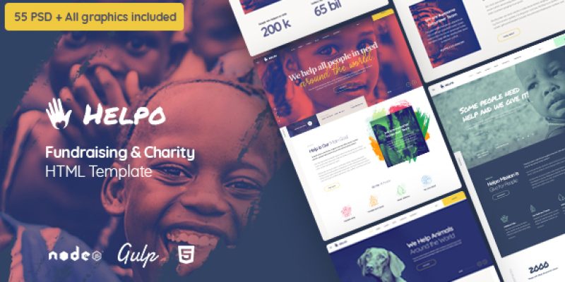 Helpo | Fundraising & Charity HTML Template