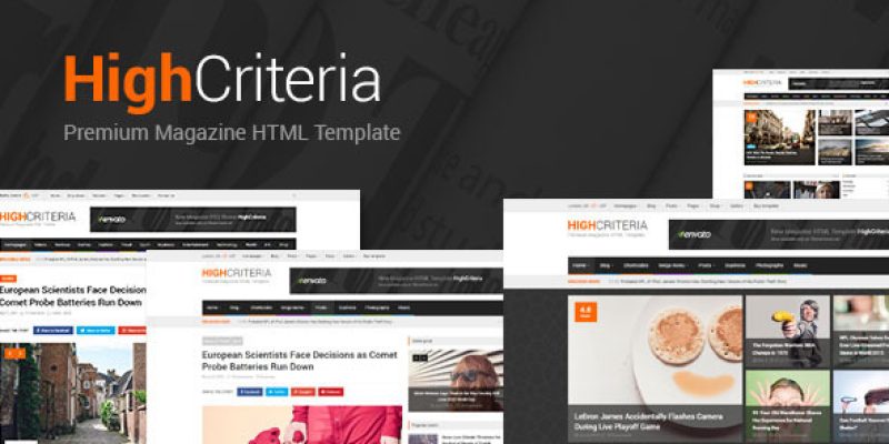 HighCriteria – Clean Multipurpose Magazine HTML