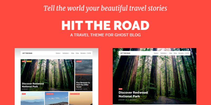 Hit the Road – Travel Theme for Ghost Blog