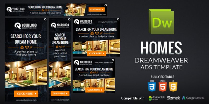 Homes Dreamweaver Ads Template