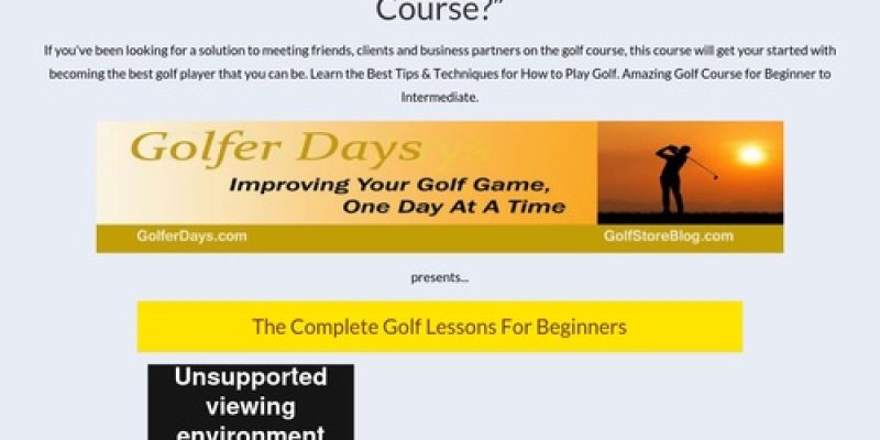 How To Play Golf | Complete Golf Lessons For Beginners