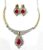 Fashion Jewellery Valentine Collection Stylish American Diamond Occasion Wear Pendent Necklace Set For Women