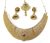 Gold-Plated Polki Necklace, Earring & Mangtikka Set for Women