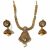 Golden Brass Made Polki Necklace Set for Women