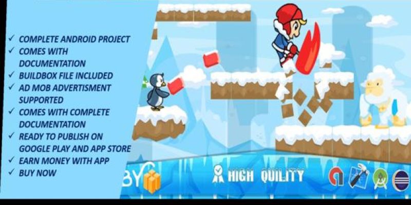 Ice Climber game Complete Android Studio Game with Admob