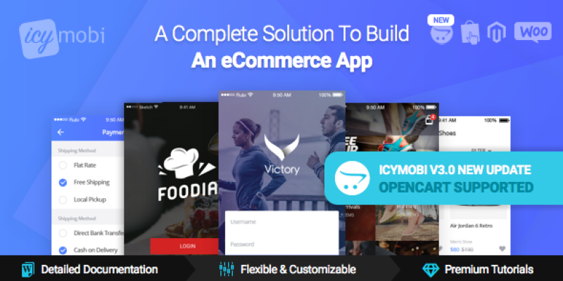 IcyMobi – All-in-one E-commerce App Solution