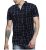 IndoPrimo Men’s Regular Fit Poly Cotton Casual Shirt for Men Half Sleeves