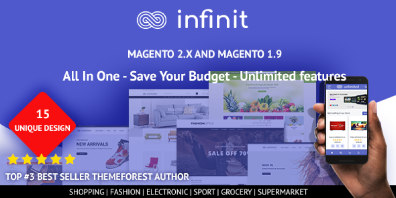 Infinit – Multipurpose Responsive Magento 2 and 1 Theme
