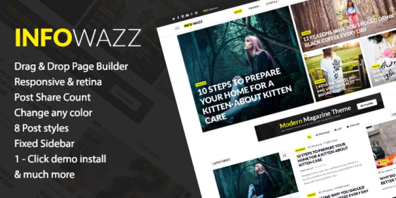 InfoWazz – WordPress Theme for Blog / Magazine / Newspaper