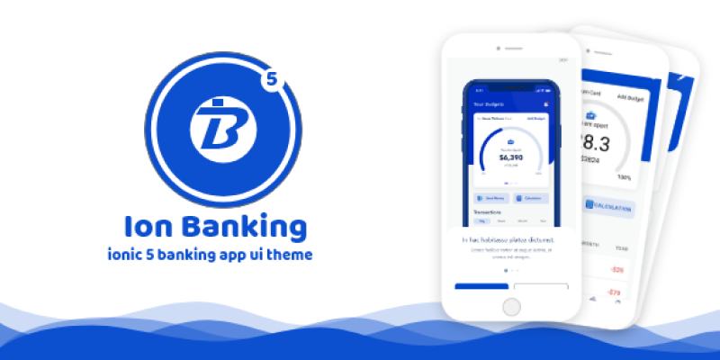 Ion Banking – ionic 5 banking app ui theme