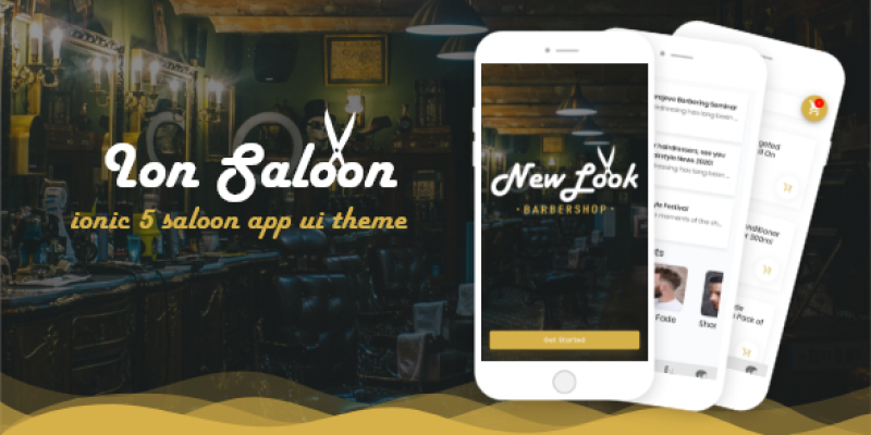 Ion Saloon  – ionic 5 barbershop ui theme