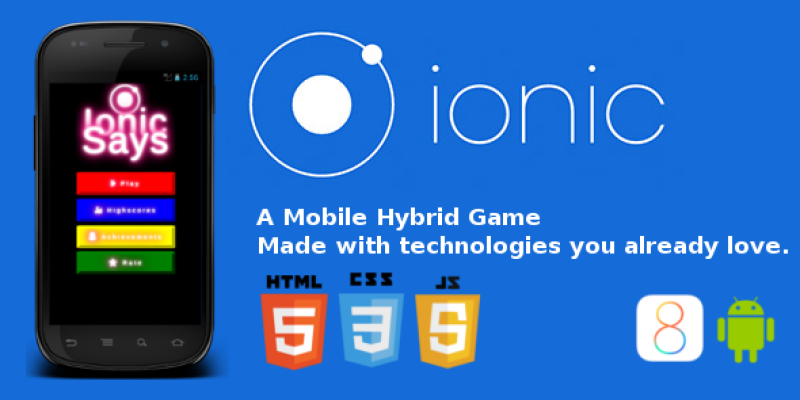 Ionic Says, a Hybrid Simon Says Game