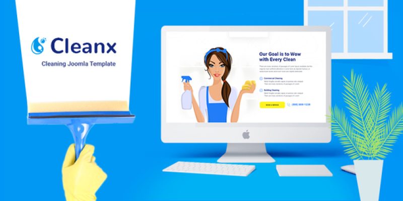 JD CleanX – Best Cleaning Company Joomla template