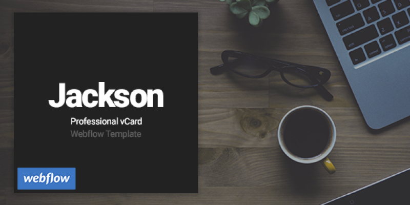 Jackson – Professional vCard Webflow Template