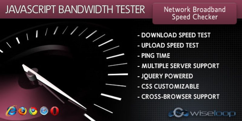 JavaScript Bandwidth Tester