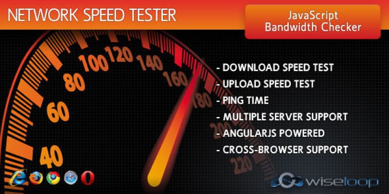 JavaScript Network Speed Tester