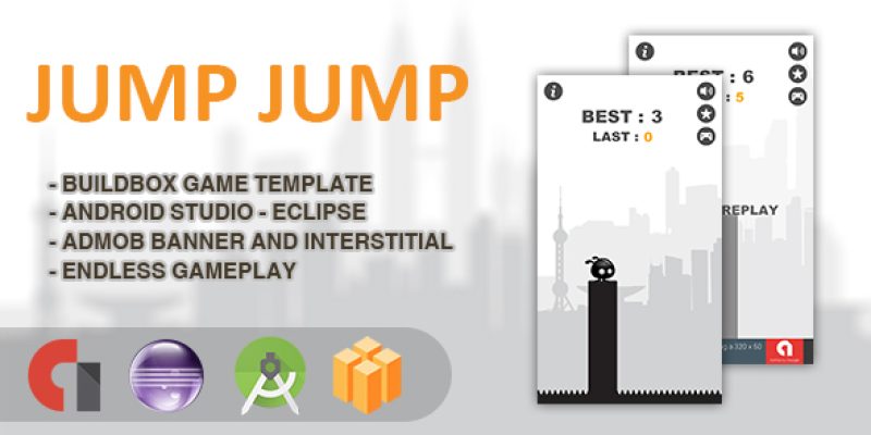 Jump Jump – Android Studio + Eclipse + Buildbox Template