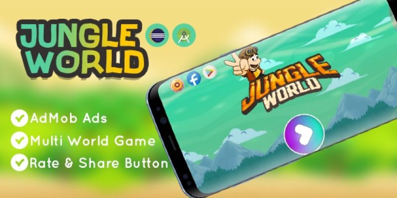 Jungle World Game | Eclipse & Android Studio | AdMob Ads | Games