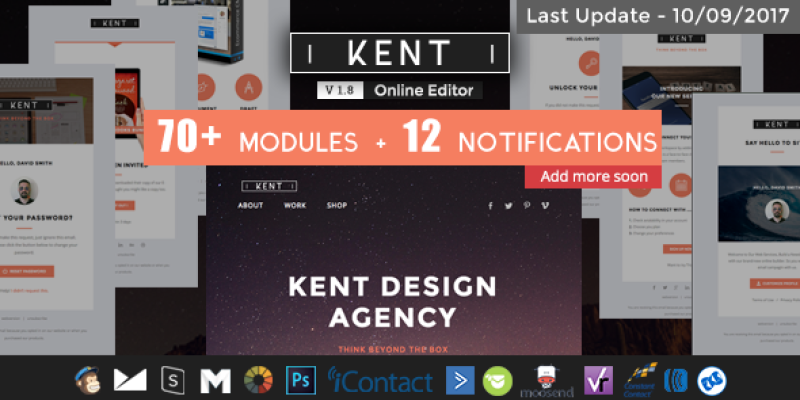 Kent – Responsive Email Set