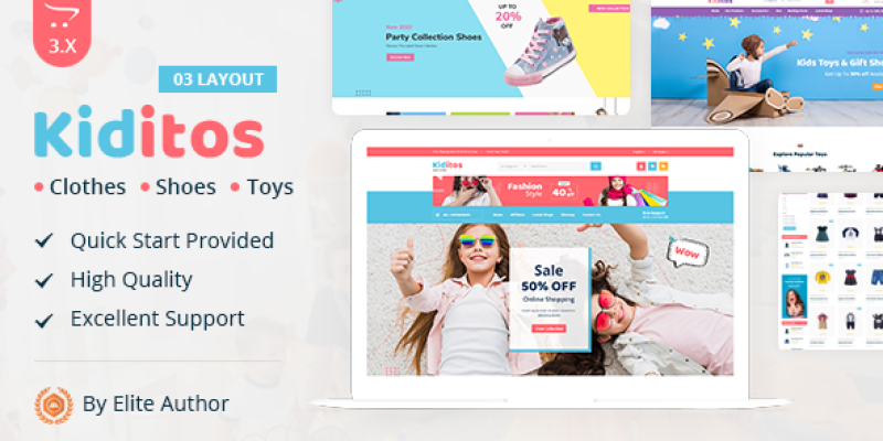 Kiditos – Baby and Kids Multi Store OpenCart Theme