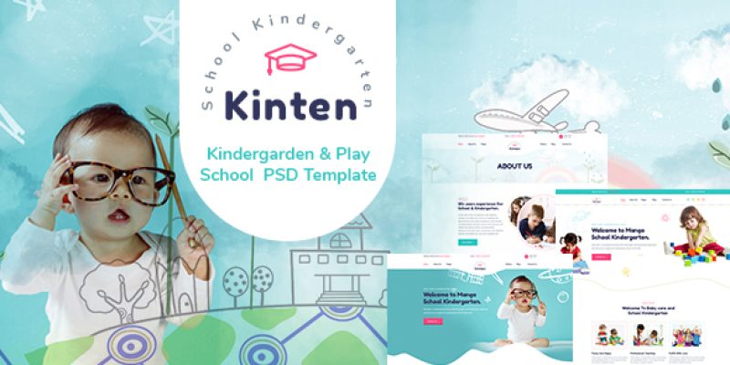 Kinten – Kindergarden & Play School  PSD Template