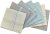 Kuber Industries Cotton Premium Collection Handkerchiefs for Men (Light Colour) – Set of 6