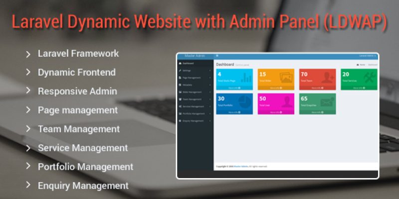 Laravel Dynamic Website with Admin Panel (LDWAP)