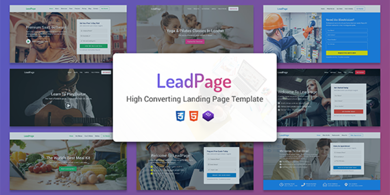 LeadPage – Multipurpose Marketing HTML Landing Page Template