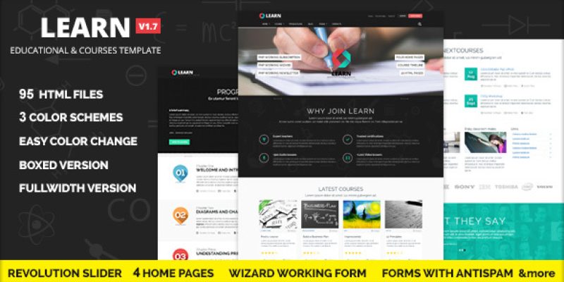 Learn –  Courses and Educational Site Template