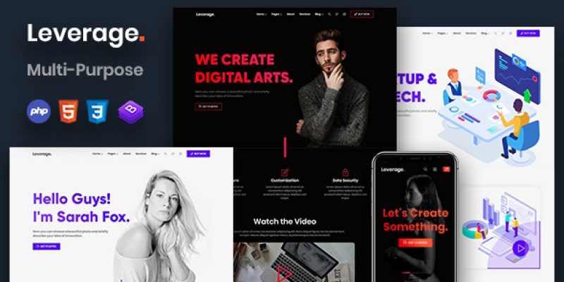 Leverage — Creative Agency Corporate Template